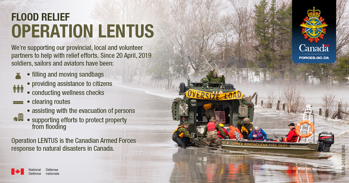 Infographic. Operation LENTUS in Ontario, Quebec and New Brunswick.